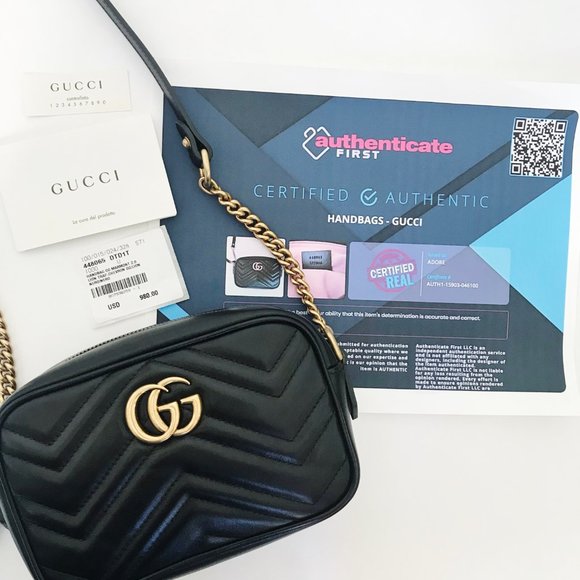 Gucci GG Marmont Mini Camera Bag Crossbody - Picture 11 of 11